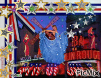 Spectacle au Moulin Rouge анимированный гифка