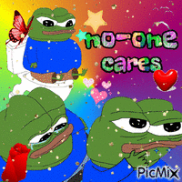No-one cares - GIF animé gratuit