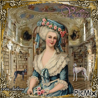 Portrait vintage style baroque