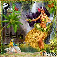 Les îles-Aloha - GIF animé gratuit