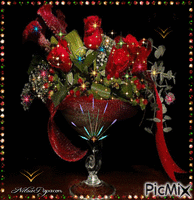 roses in vase  🌹 - GIF animé gratuit