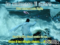 Gesù calmare il mare - GIF animate gratis