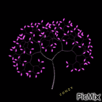 Árbol lila Animated GIF
