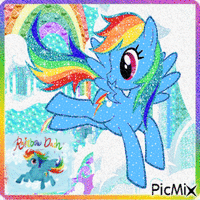 Art of Rainbow Dash - GIF animasi gratis