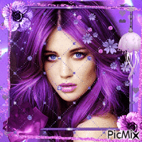 Femme fantasy - Tons violets