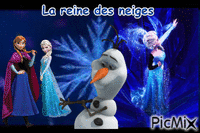 La reine des neiges - Бесплатный анимированный гифка