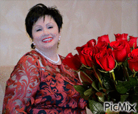 красные розы - Zdarma animovaný GIF