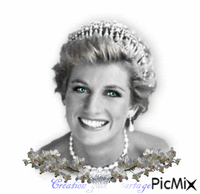 Lady Diana animuotas GIF