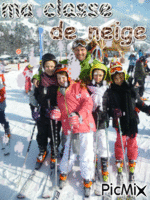 le ski - Бесплатный анимированный гифка