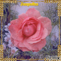 rose scintillante GIF animé