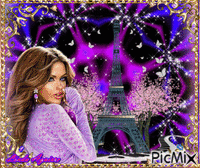 LADY IN PARIS - Free animated GIF