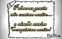 Frases Otimistas - Palavras gentis - Бесплатный анимированный гифка