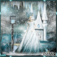 hiver magique - GIF animé gratuit