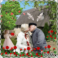 souvenir de  mes grands parents - Ingyenes animált GIF