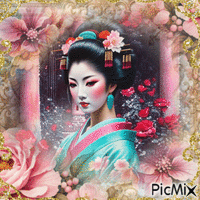 geisha... animēts GIF