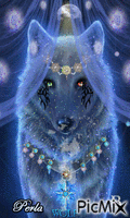 Wolf animovaný GIF