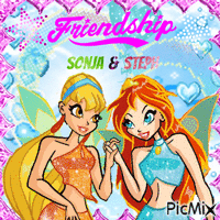 Sonja and Me Besties Forever GIF animata