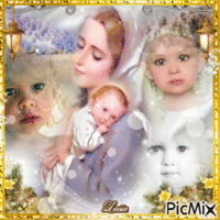 Vierge Marie protege tout les enfants de la terre ♥♥♥ GIF animé