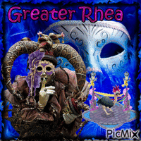 Greater Rhea animowany gif