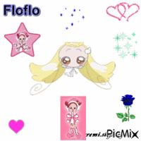 Giff Magical Dorémi Floflo la fée de Flora créé par moi animasyonlu GIF
