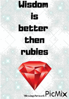 Wisdom is better then rubies - GIF animé gratuit