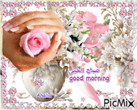 صباح الخير**goodmorning **bonjour - Bezmaksas animēts GIF