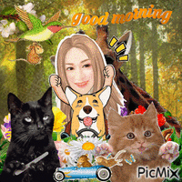 Nina good morning アニメーションGIF