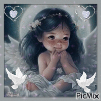 ange enfant animovaný GIF