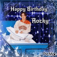 Happy  Birthday Rocky - GIF animé gratuit