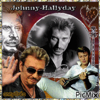 Johnny Hallyday - GIF animado grátis