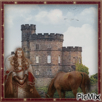 Le château médiéval - GIF animate gratis