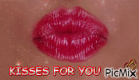 KISSES FOR YOU - GIF animado gratis