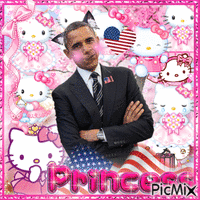 kawaii obama κινούμενο GIF