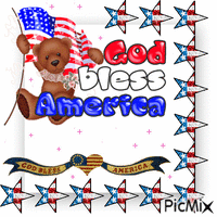 God Bless America geanimeerde GIF