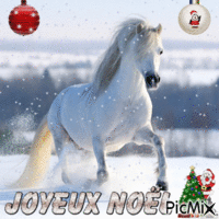 cheval de noel Animated GIF