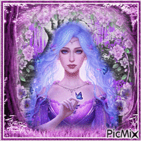 Purple fantasy GIF animé