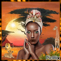 African Queen - Free animated GIF