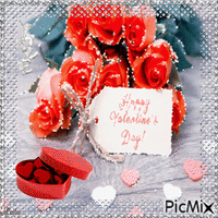 14. February. Happy Valentines day. animasyonlu GIF
