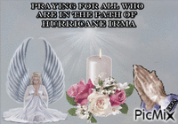 Praying for Hurricane Irma animovaný GIF