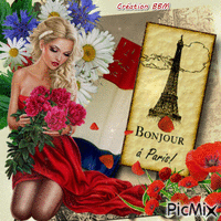Bonjour Paris par BBM animēts GIF