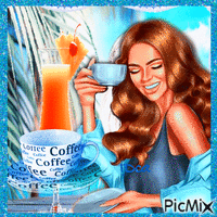 Café ou cocktail ? GIF animado