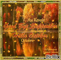 Goodbye September - Au Revoir Septembre - Gratis animeret GIF