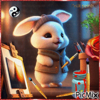 ✦ Petit peintre - GIF animado gratis