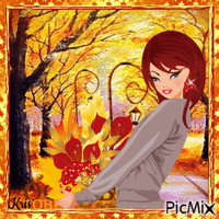 Je vais ramasser un bouquet d'automne - Zdarma animovaný GIF