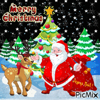 Merry Christmas - GIF animate gratis