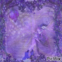 purple witch - GIF animé gratuit