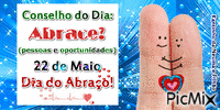 22  de Maio Dia do Abraço - Бесплатный анимированный гифка