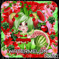 I'm drowning in watermelon sugar! - Бесплатный анимированный гифка