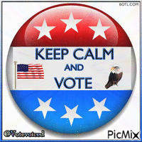 Keep Calm and Vote geanimeerde GIF