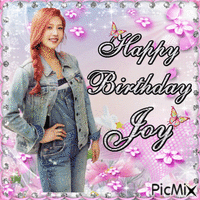 Happy Birthday Red Velvet's Joy - Zdarma animovaný GIF